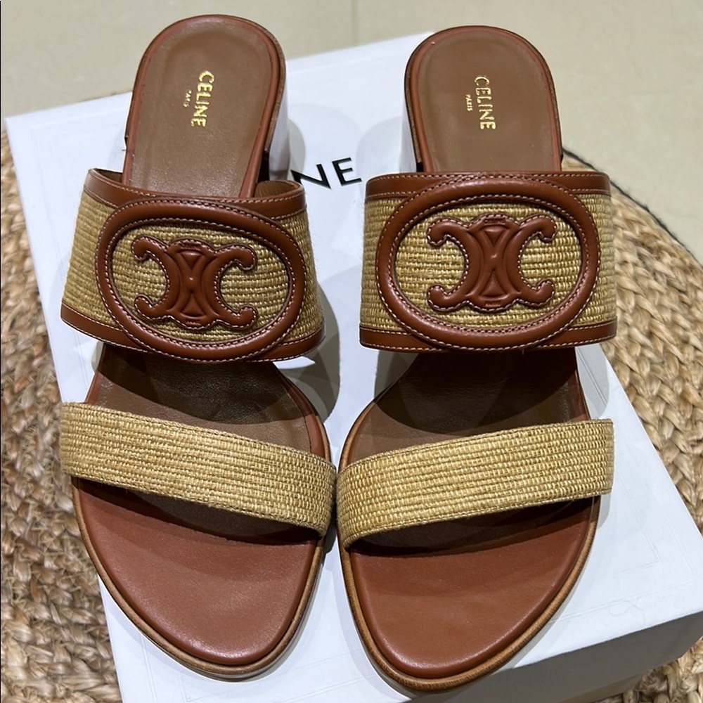 Celine Triomphe Mules size 41